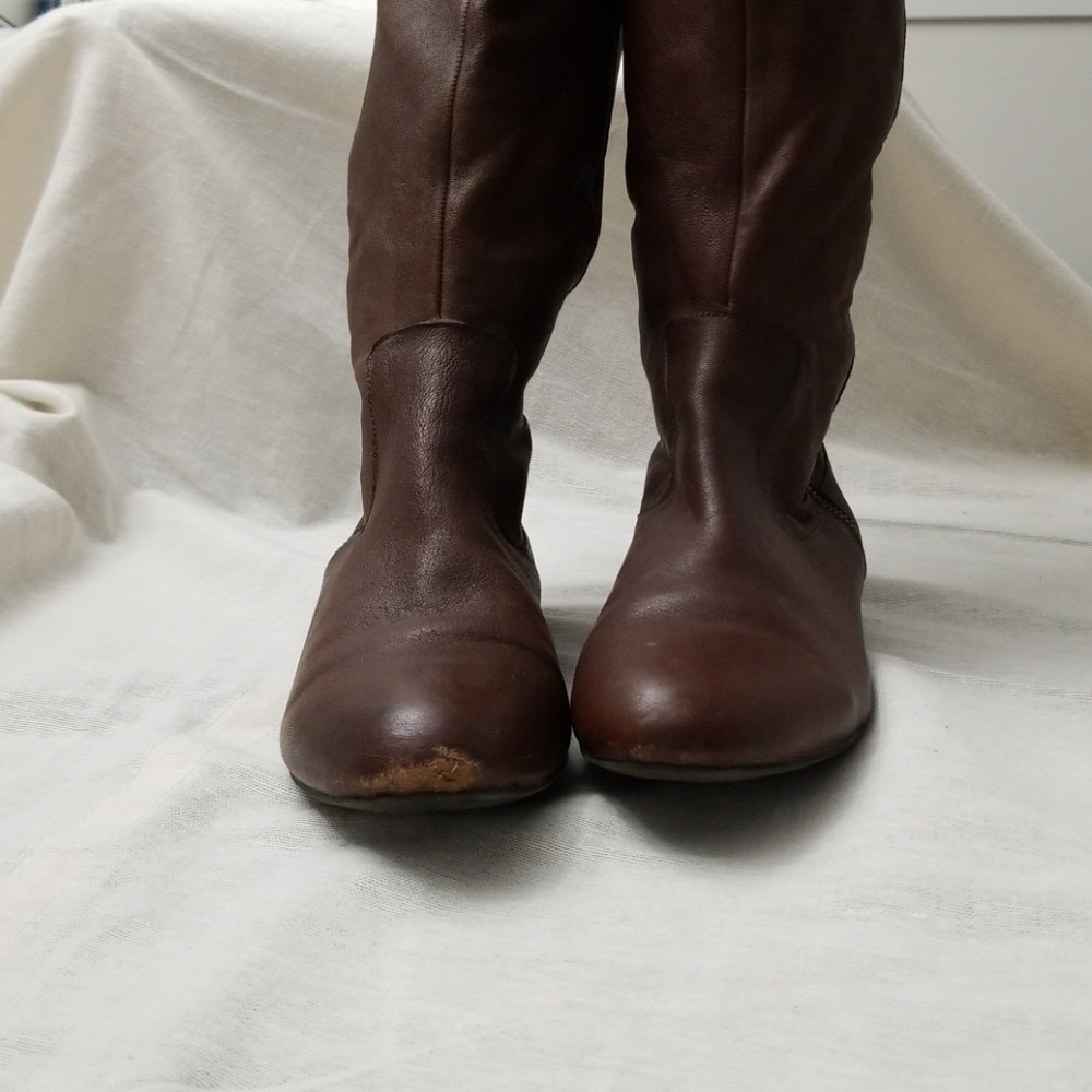 Jessica Simpson Katyia Over the Knee Brown Boots - Picture 3 of 8